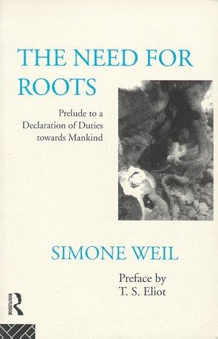 Cover for L'Enracinement by Simone Weil