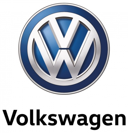 Volkswagen chrome 3D roundel logo, 1999 to 2019.