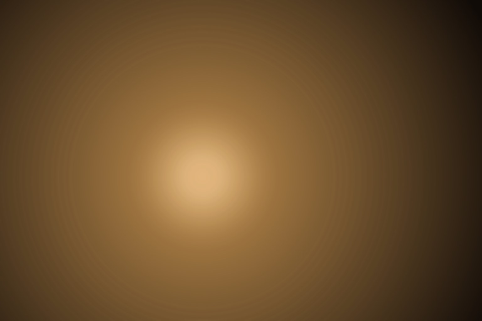 A soft pool of warm lamplight dissolving into a dark walnut field, as if a single reading lamp had been lit on an otherwise unlit evening table.